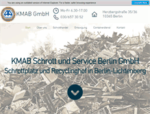 Tablet Screenshot of kmabgmbh.de